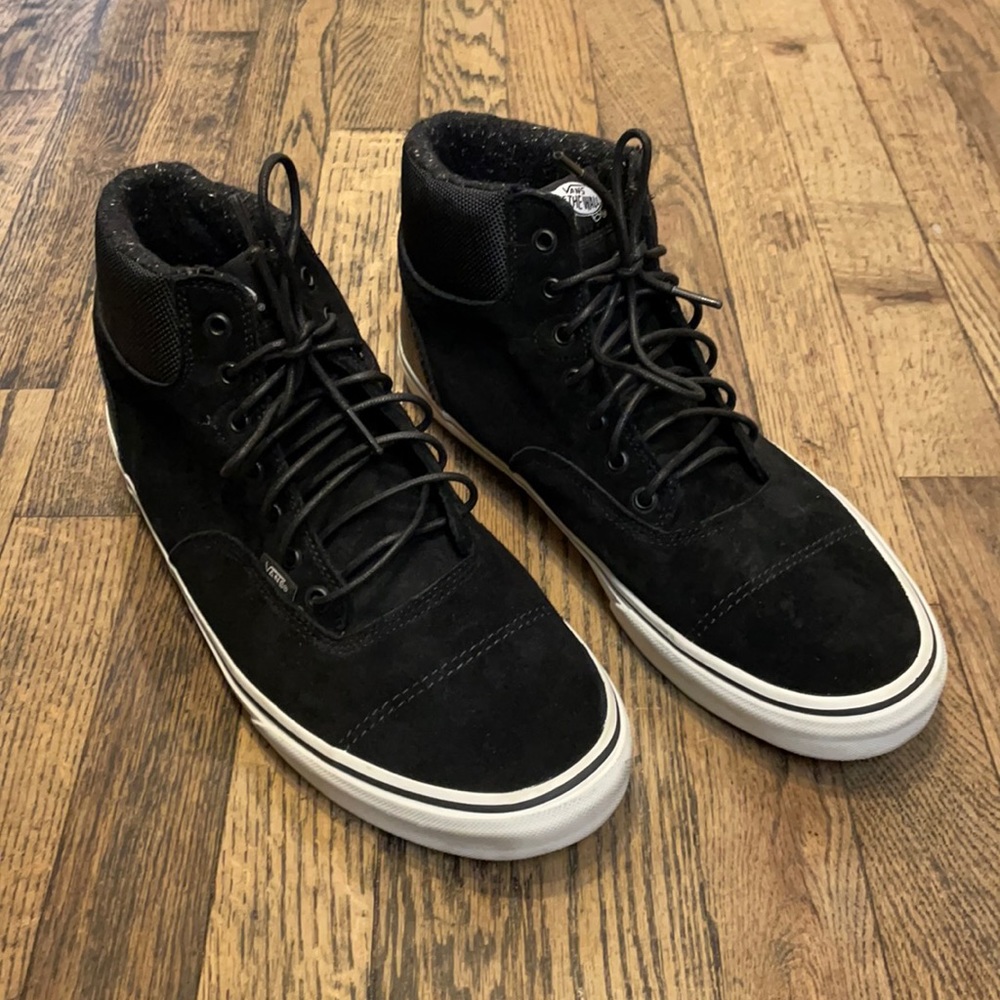 Vans black high tops size 13